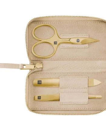 Zwilling Manicuresæt  3 Dele  Guld  Off White Læder