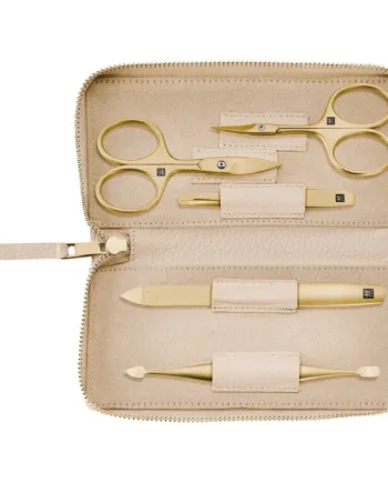 Zwilling Manicuresæt  5 Dele  Guld  Off White Læder