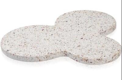 Humdakin Milan Terrazzo Plade  Rød Beige