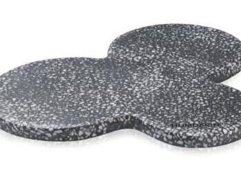 Humdakin Milan Terrazzo Plade  Sort