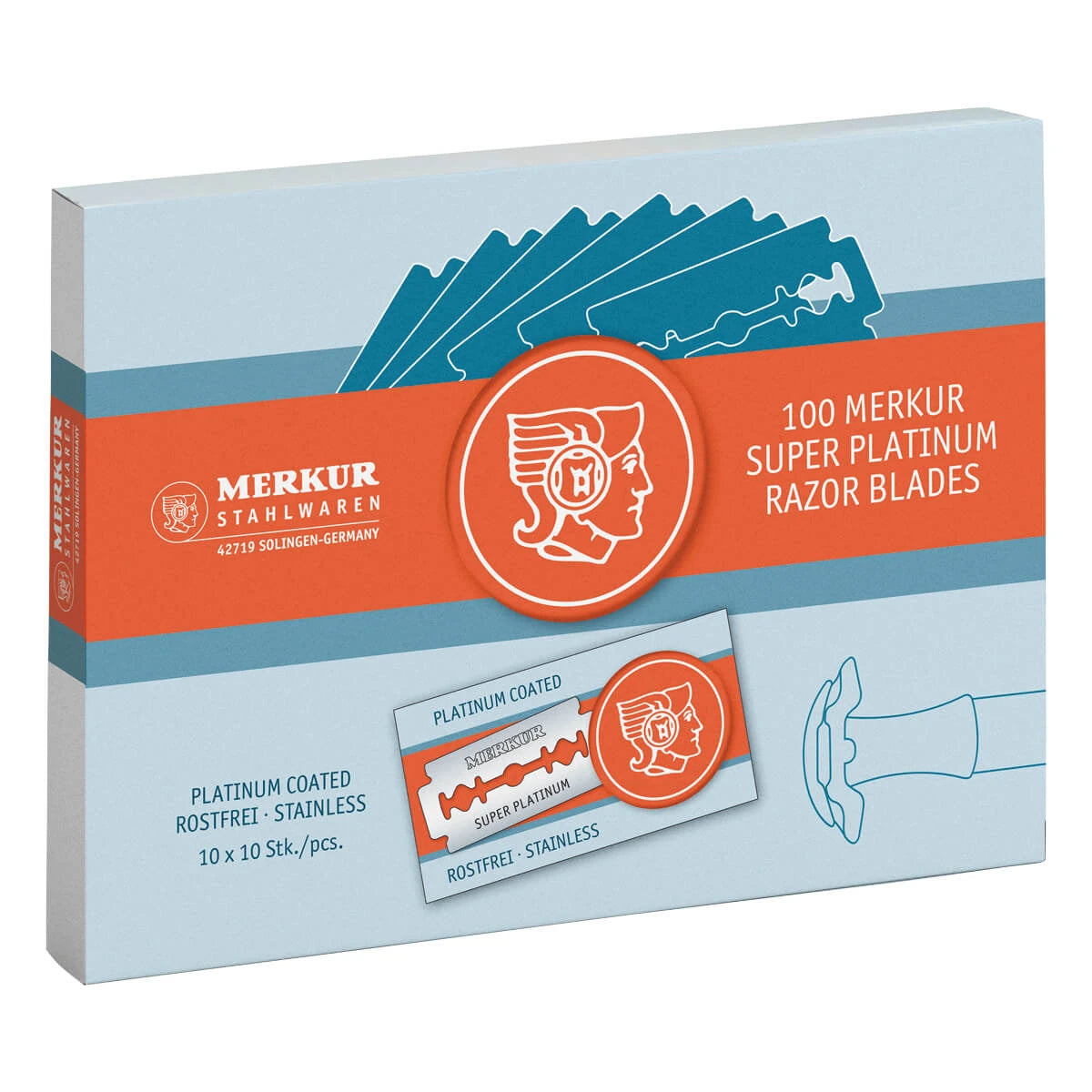 Merkur Super Platinum De Barberblade 1 Stang 10x10 Stk 100 Stk