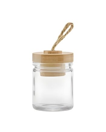 40 Ml  Klar Glas Krukke Med Træ Låg