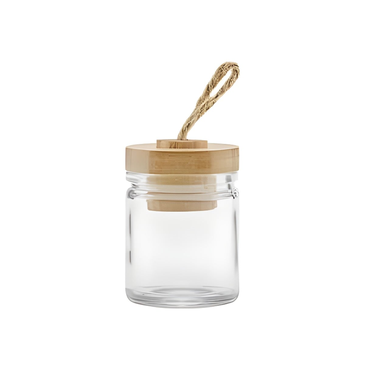 40 Ml Klar Glas Krukke Med Træ Låg