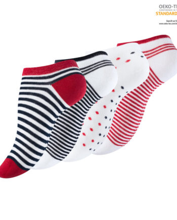 4 Pak Dame Ankelstrømper  Miss Sailor  35 38