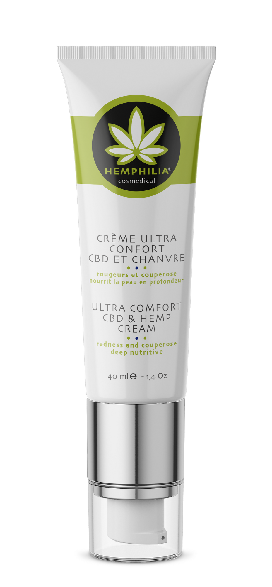 Hemphilia Anti Rødme Ansigtscreme Med Hamp  økologisk   40 Ml