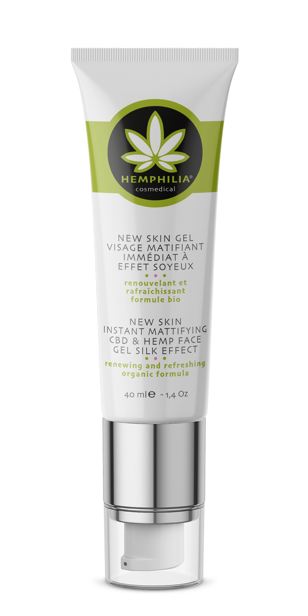 Hemphilia Anti Shine Ansigtsgel Med Hamp  økologisk   40 Ml