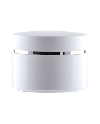 50 Ml  Hvid Creme Bøtte Med Sølv Ring