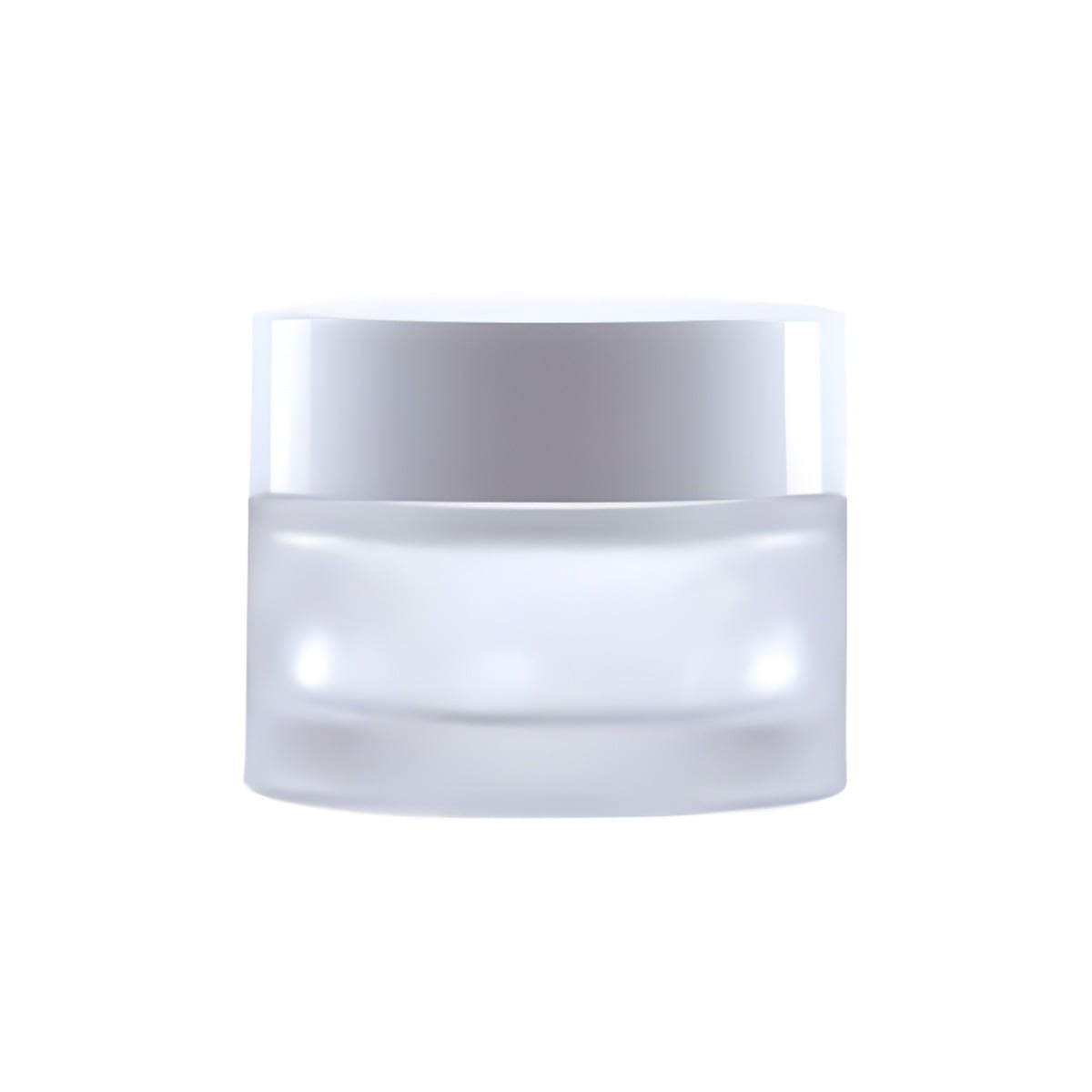 50 Ml Glas Creme Bøtte Med Hvidt Låg