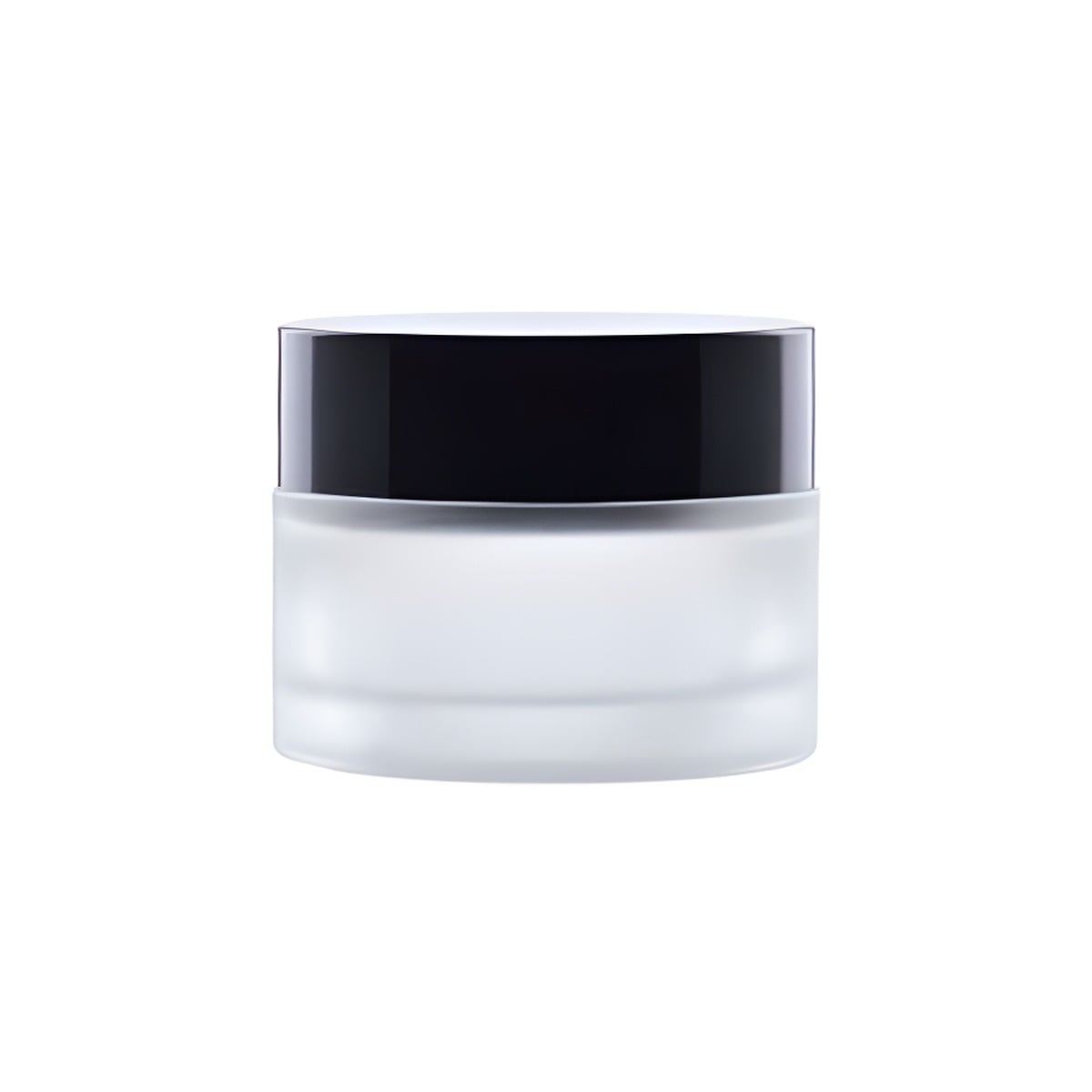 50 Ml Glas Creme Bøtte Med Sort Låg