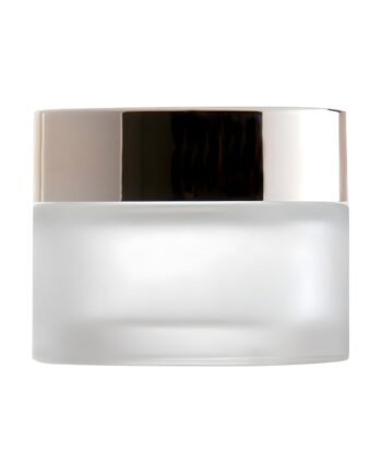 50 Ml  Matteret Glas Bøtte Med Guld Låg
