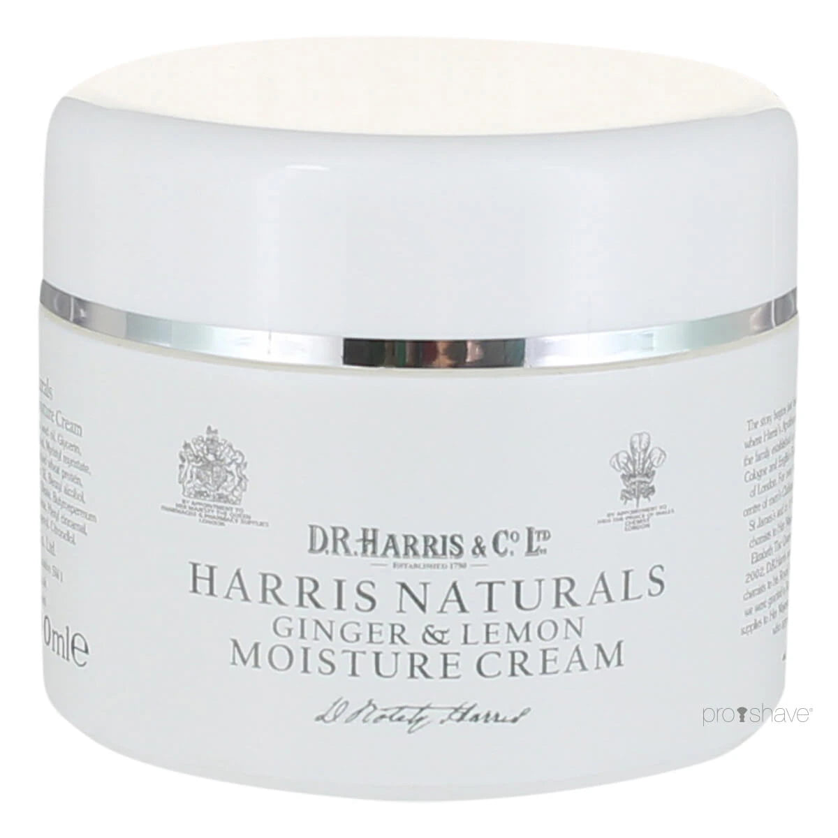 D R  Harris   Co  Ltd Naturals Moisture Cream  Ginger   Lemon  100 Ml