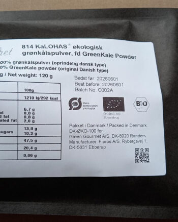 Kalohas   økologisk Grønkålspulver   120 Gr