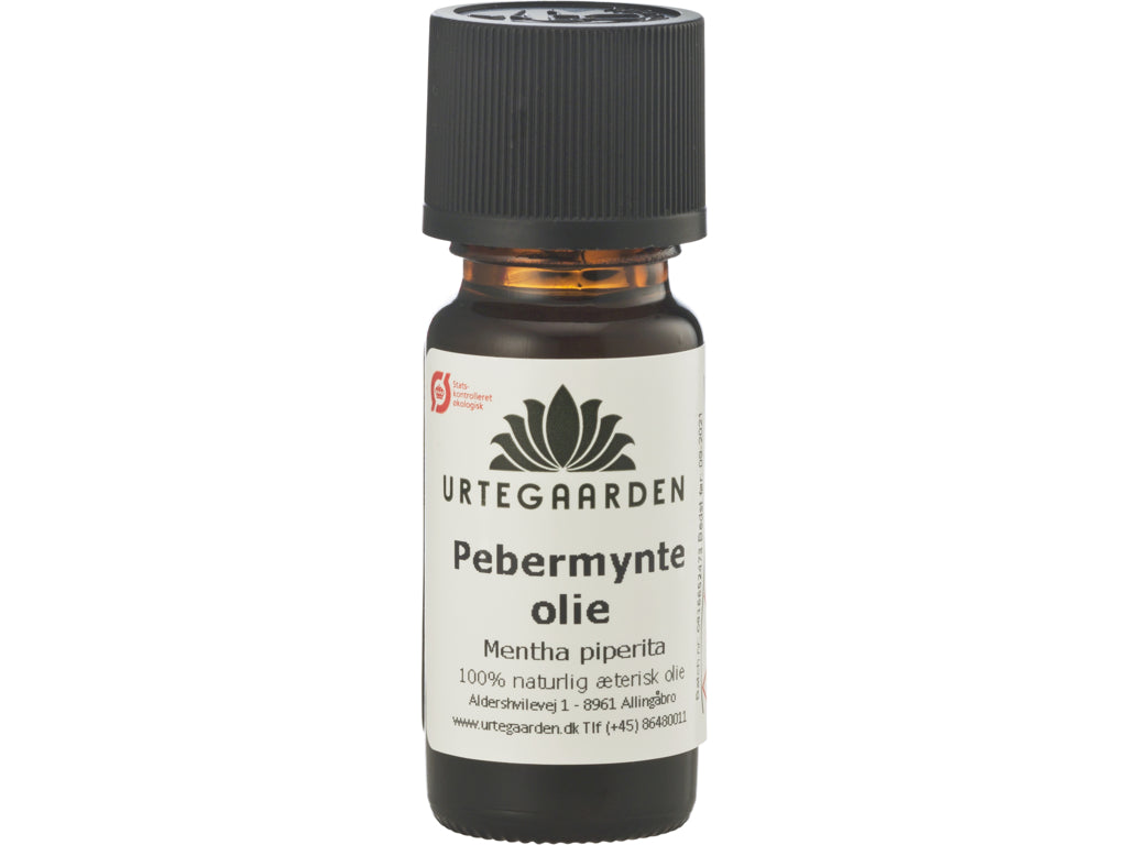 Urtegaarden æteriske Olie Pebermynteolie øko 10 Ml