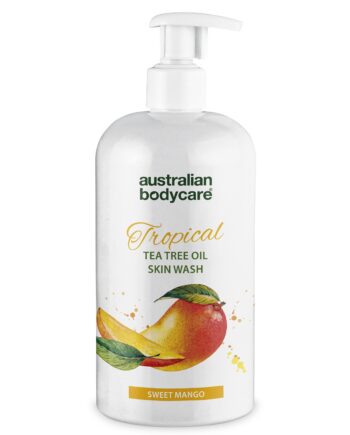 Professionel Tropical Skin Wash Med Mango ?  Body Wash Med Tea Tree Oil Og Mango For Ren Og Problemfri Hud   500 Ml