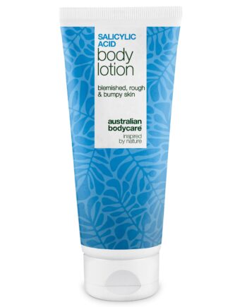 Body Lotion Med Salicylsyre     Mod Bumser Og Tør Hud ?  Body Lotion Med Salicylsyre Eksfolierer  Fugter Og Reducerer Bumser  Uren Hud Og Tørre Områder  Perfekt Til Daglig Hudpleje    200 Ml   1 Stk
