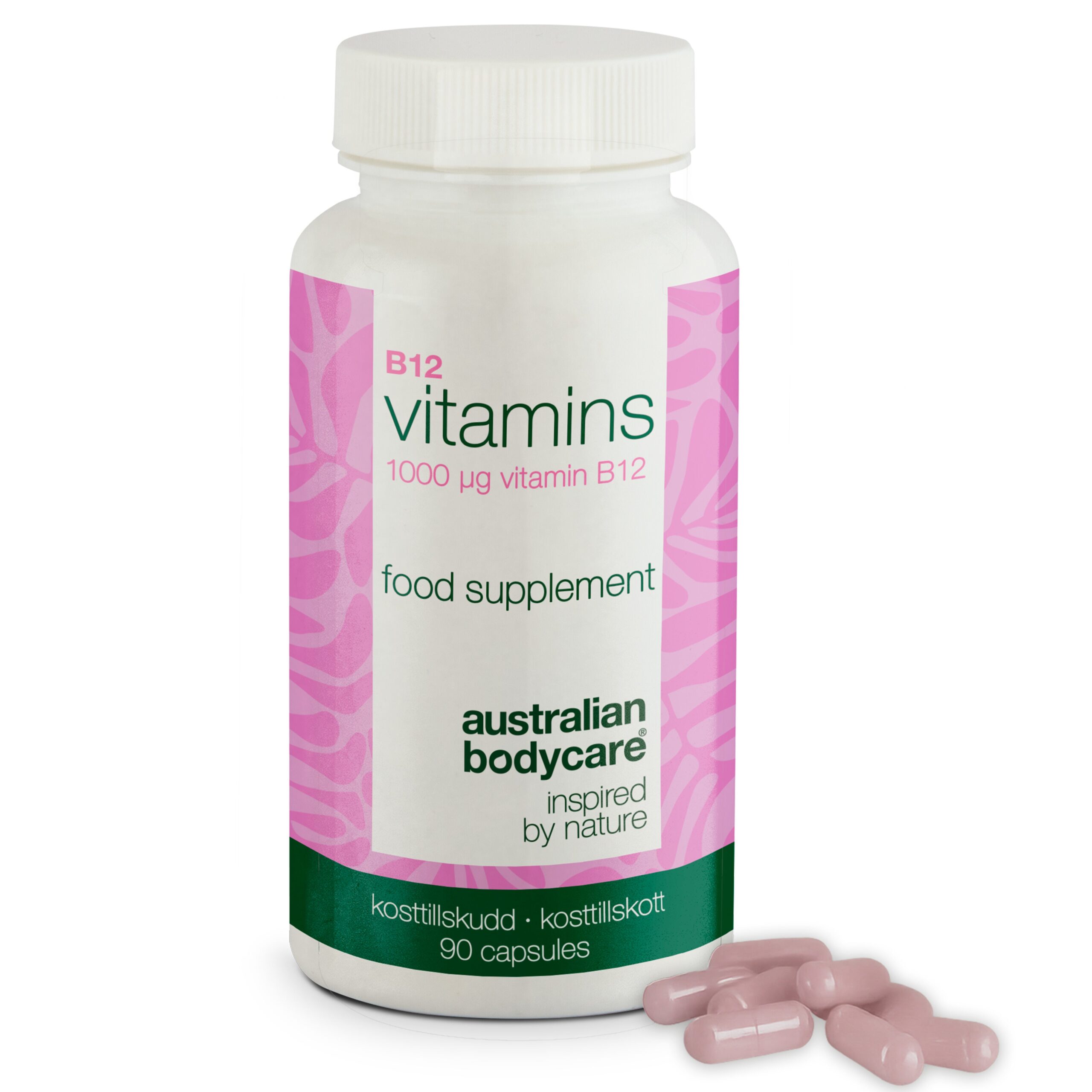 B12 Vitamin Kosttilskud 90 Veganske Kapsler ? 1000 ? G ? Vitamin B12 I Høj Dosis 1000 ? G Pr Kapsel 90 Stk Kosttilskud Velegnet Til Veganere 90 Dages Forbrug 1 Stk