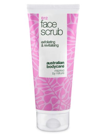 Face Scrub Til Mat Hud     Fjerner Døde Hudceller Med B12 ?  Face Scrub Til Mat Hud Der Mangler Glød  Indeholder B12 Vitamin  Glykolsyre Og Abrikoskerner Som Eksfolierer Og Fornyer Huden    1 Stk