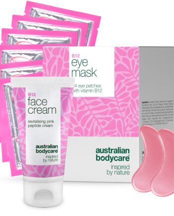 Vitamin B12 Kit: Mod Mørke Rander  Poser Og Rynker Under øjnene ?  Slip For Rander Under øjnene Og Rynker Med B12 Ansigtscreme Og Eye Patches  Med B12 Vitamin Der Giver Glød Og Reducerer Træthedstegn