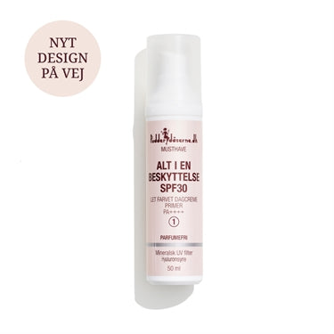 Pudderdåserne Alt I En Beskyttelse Spf30 Let Farvet Dagcreme Farve 1 Parfumefri 50 Ml