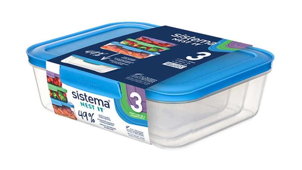Sistema Nest It 3 Pack  1x600ml  1x1l  1x1 5l