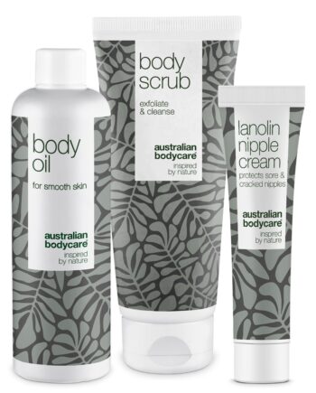 Black Week Hudplejesæt Til Kroppen     Olie  Scrub   Lanolin ?  Black Week Hudplejesæt Med Body Oil  Body Scrub Og Lanolin Creme  Fugter  Glatter Og Lindrer Tør  Ujævn Og Irriteret Hud