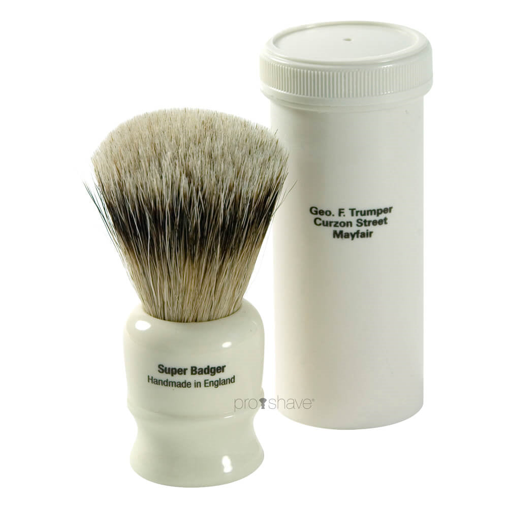 Geo F  Trumper Rejsebarberkost  Super Badger  Ivory