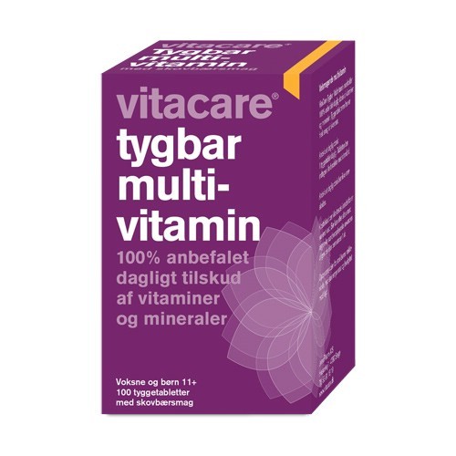 Vitacare Tygbar Multivitamin Til Voksne  11  100 Tabl