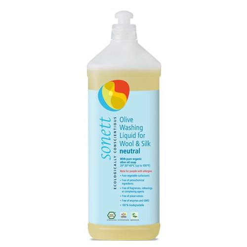 Sonett Vaskemiddel Uld Silke Oliven Neutral   1 Liter