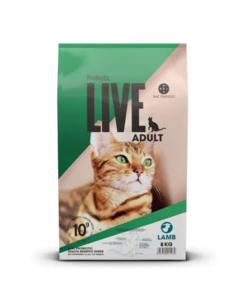 8 Kg  Probiotic Live Adult Kat   Kattefoder Med Lam