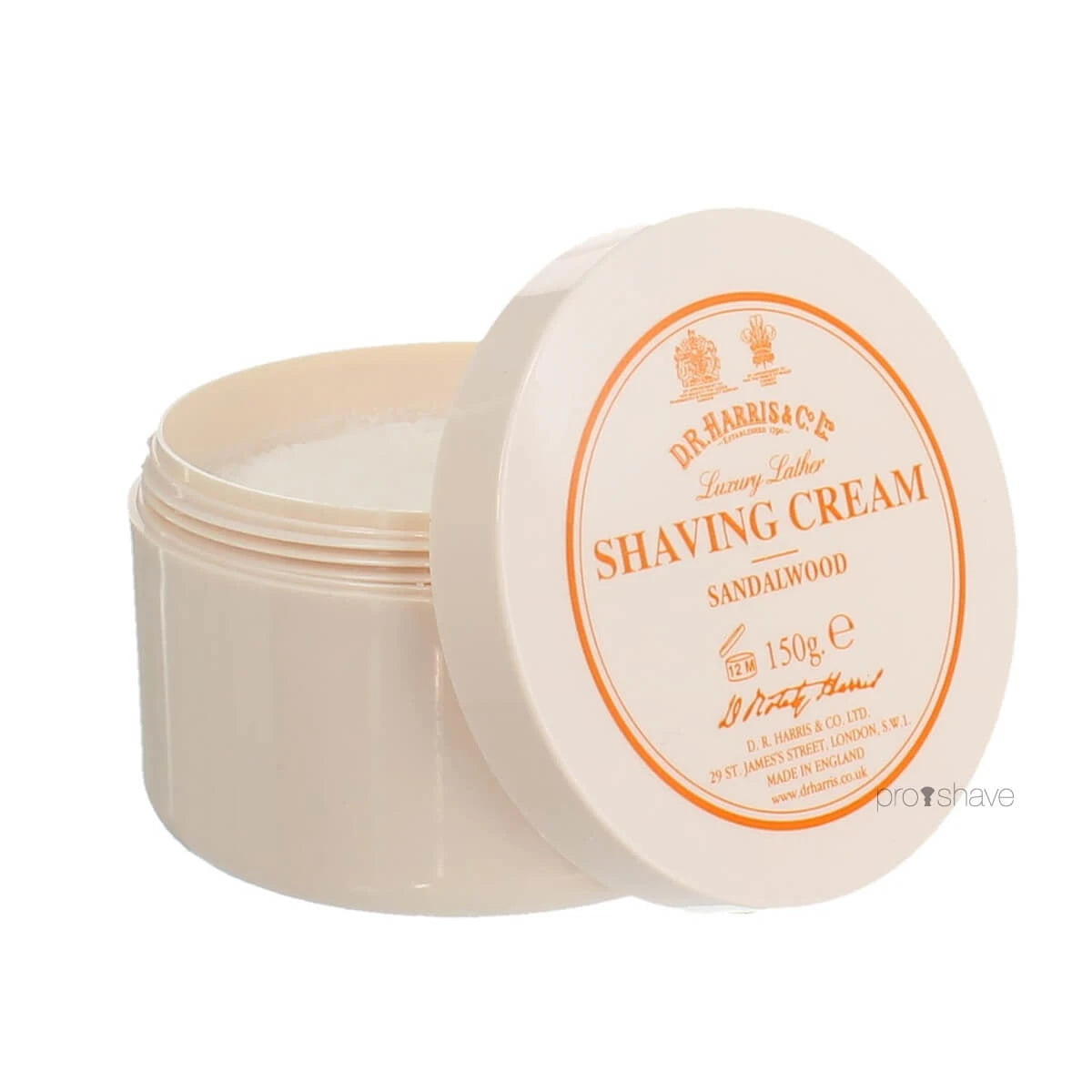 D R  Harris   Co  Ltd Luksus Sandeltræ Barbercreme  150 Gr