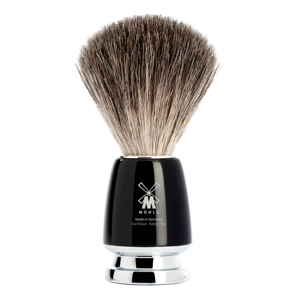 M? Hle Shaving Pure Badger Barberkost  21 Mm  Rytmo  Sort Kunstharpiks