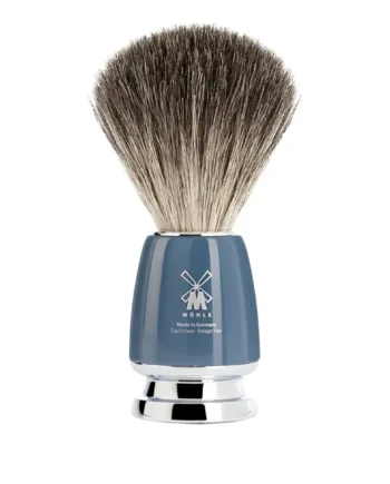 M? Hle Shaving Pure Badger Barberkost  21 Mm  Rytmo  Petroleumsblå
