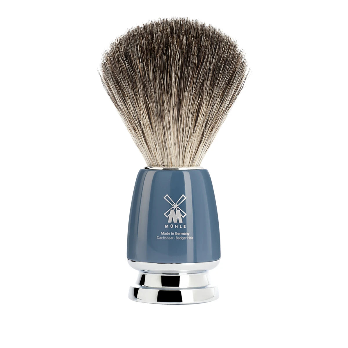 M? Hle Shaving Pure Badger Barberkost 21 Mm Rytmo Petroleumsblå