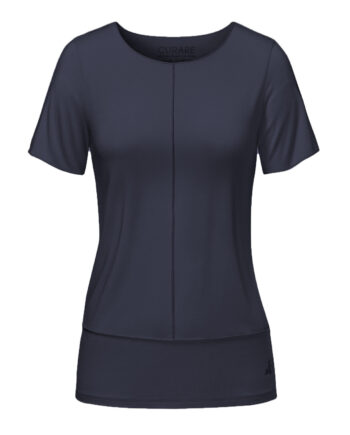 Curare Flow Shirt With Pin Tucks   Midnight Blue  8204
