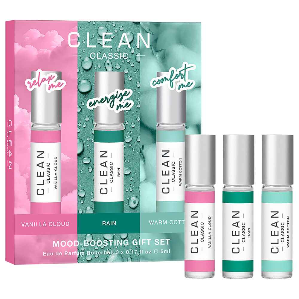 Clean Gift Set Classic Layering Rollerball Edp 3 X 5 Ml