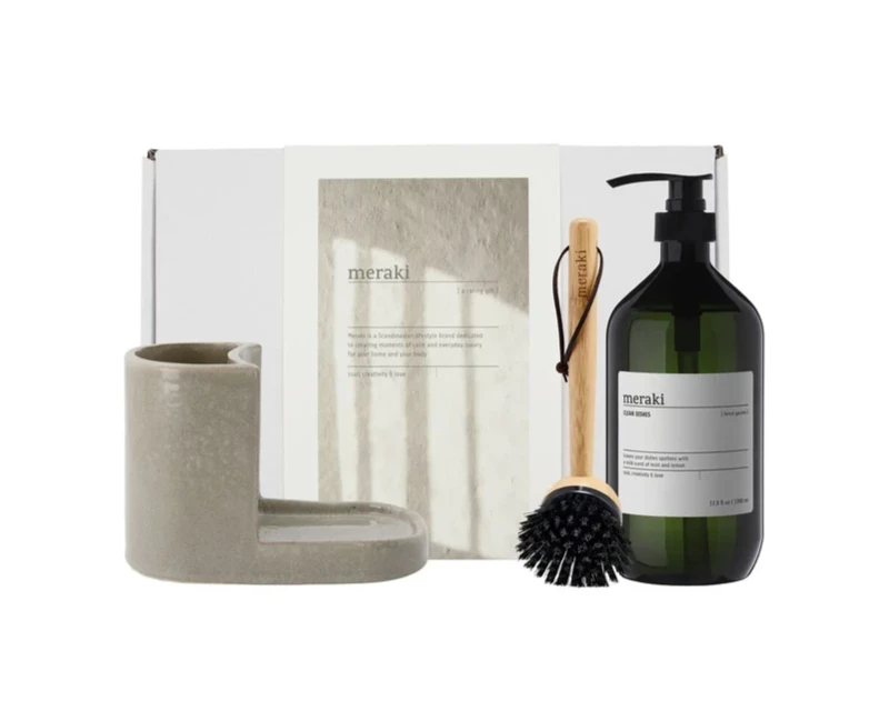 Meraki Gaveæske Grey Holder Nature Brush Forest Garden Dish Wash 1000 Ml