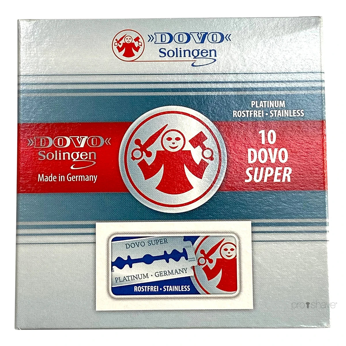 Dovo Solingen Super Platinum De Barberblade 1 Stang 10x10 Stk 100 Stk