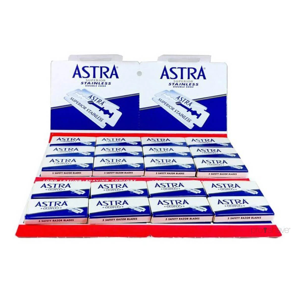 Astra Superior Stainless Blue De Barberblade 1 Stang 20x5 Stk 100 Stk