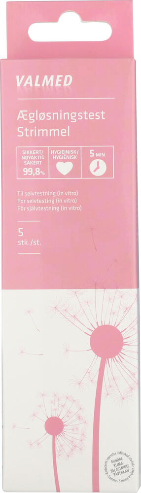 Valmed ægløsningstest 5 Stk  Strimmel