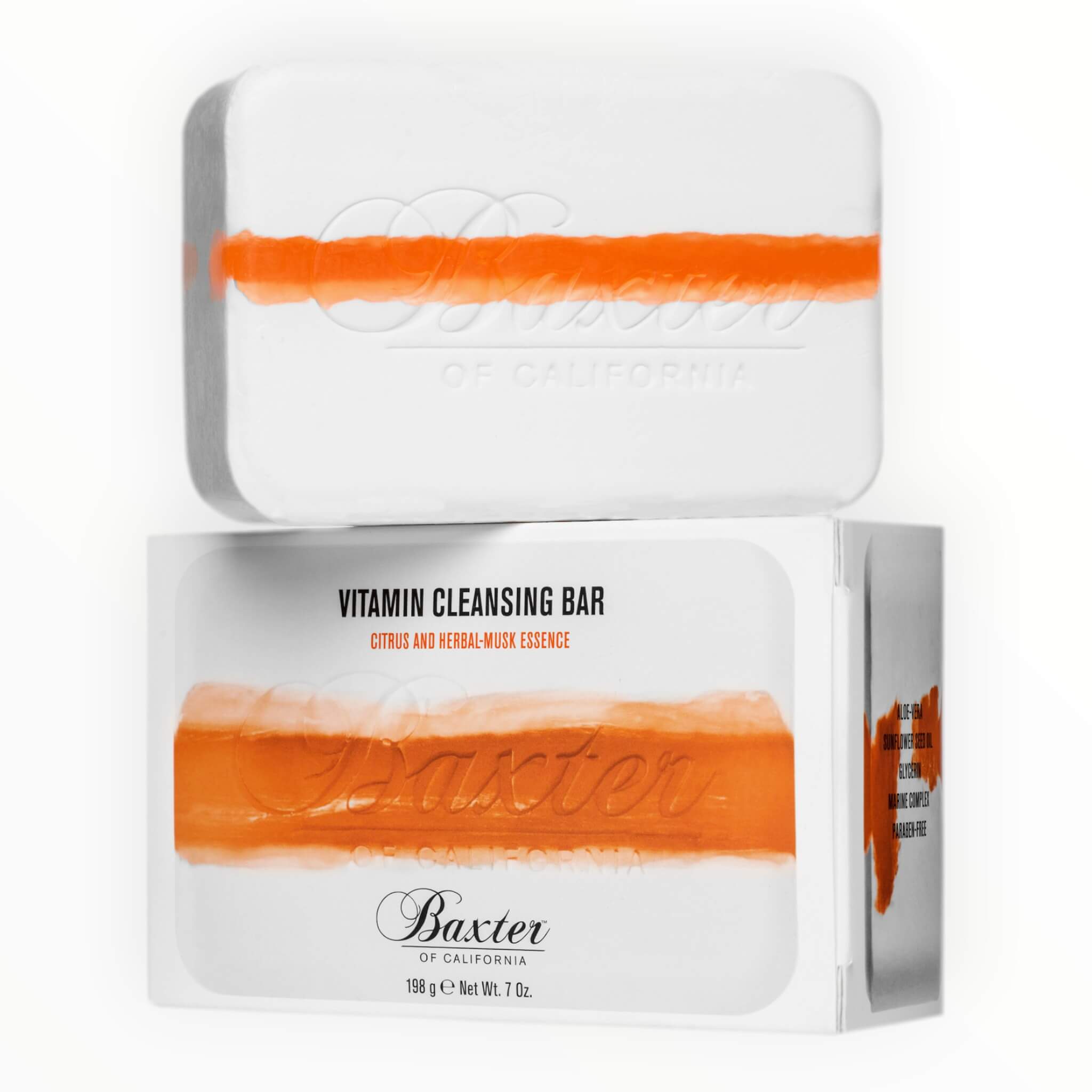 Baxter Of California Vitamin Cleansing Body Bar  Citrus   Herbal Musk  198 Gr