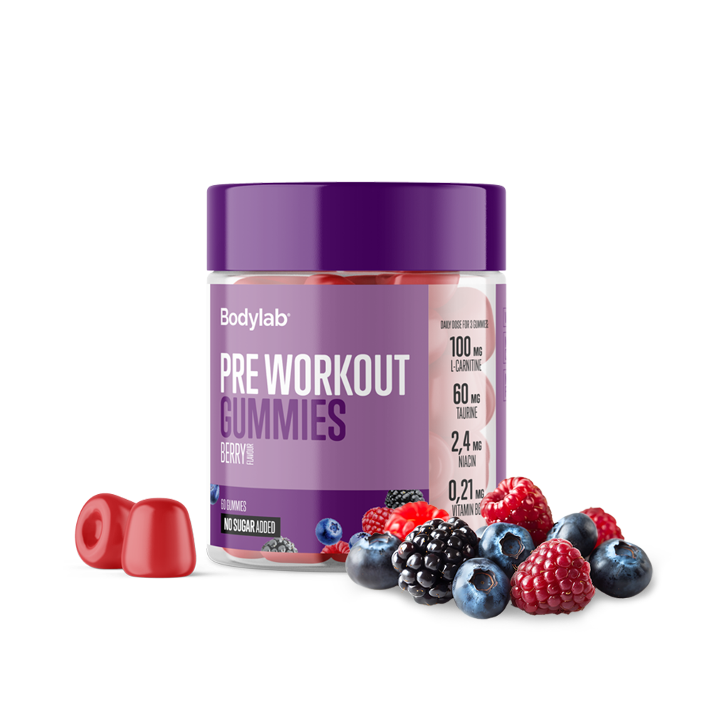 Bodylab Pre Workout Gummies Berry 60 Stk