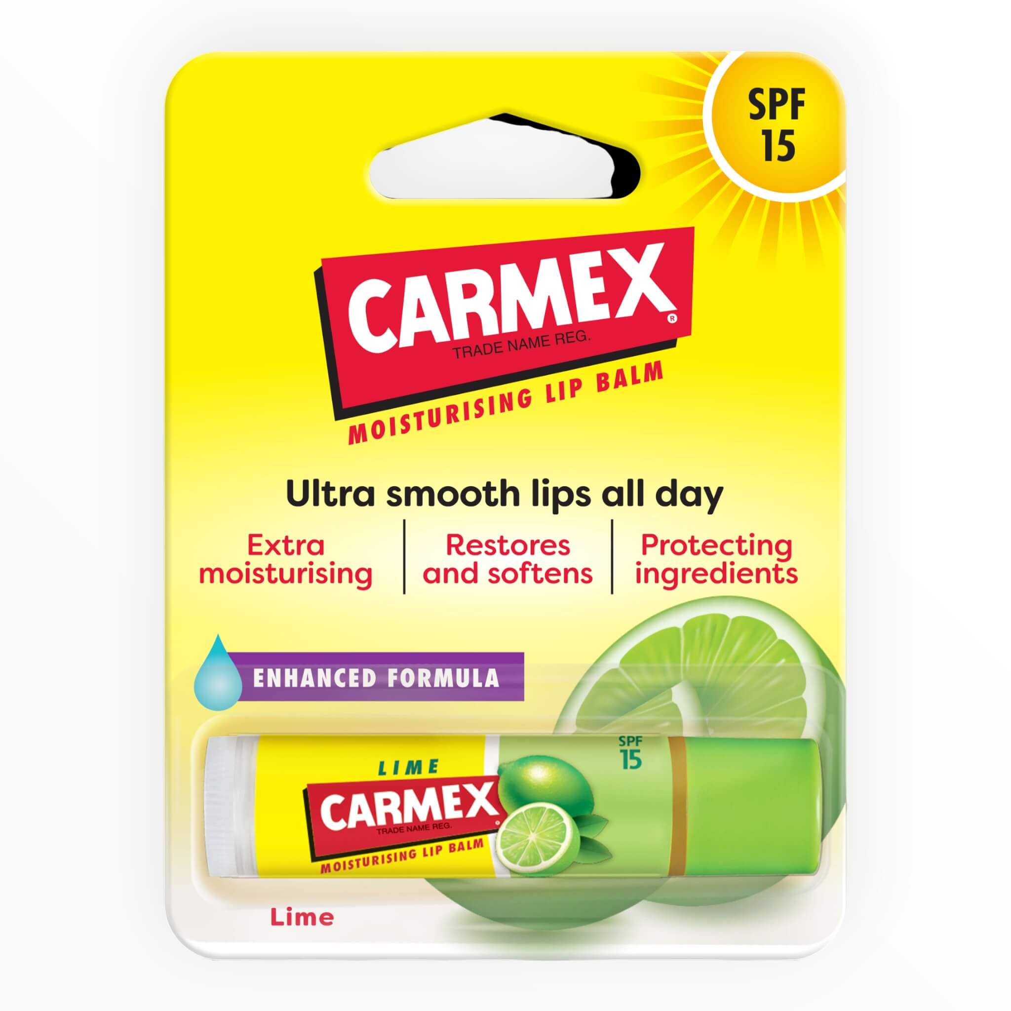 Carmex Læbepomade  Lime Stick  Spf 15  4 25 G
