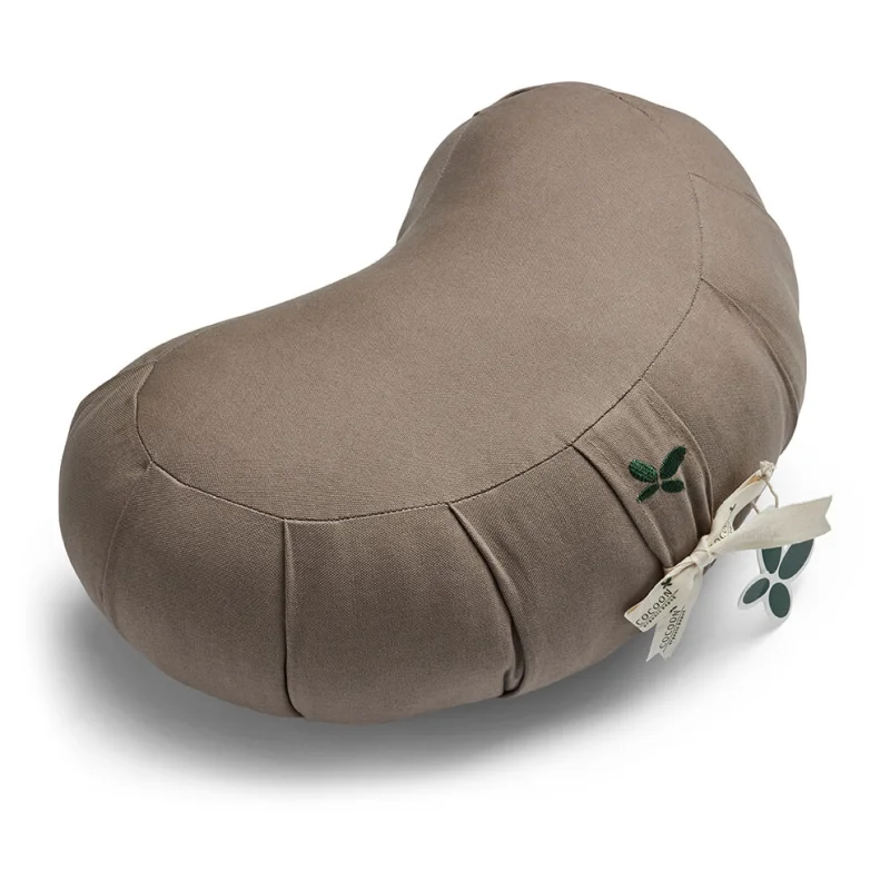 Zafu Halvmåne Meditationspude Cool Grey