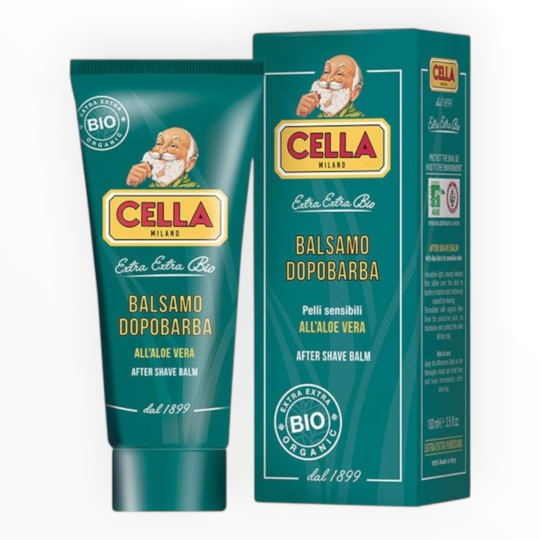 Cella Milano Aftershave Balm  Alkoholfri  Aloe Vera  100 Ml