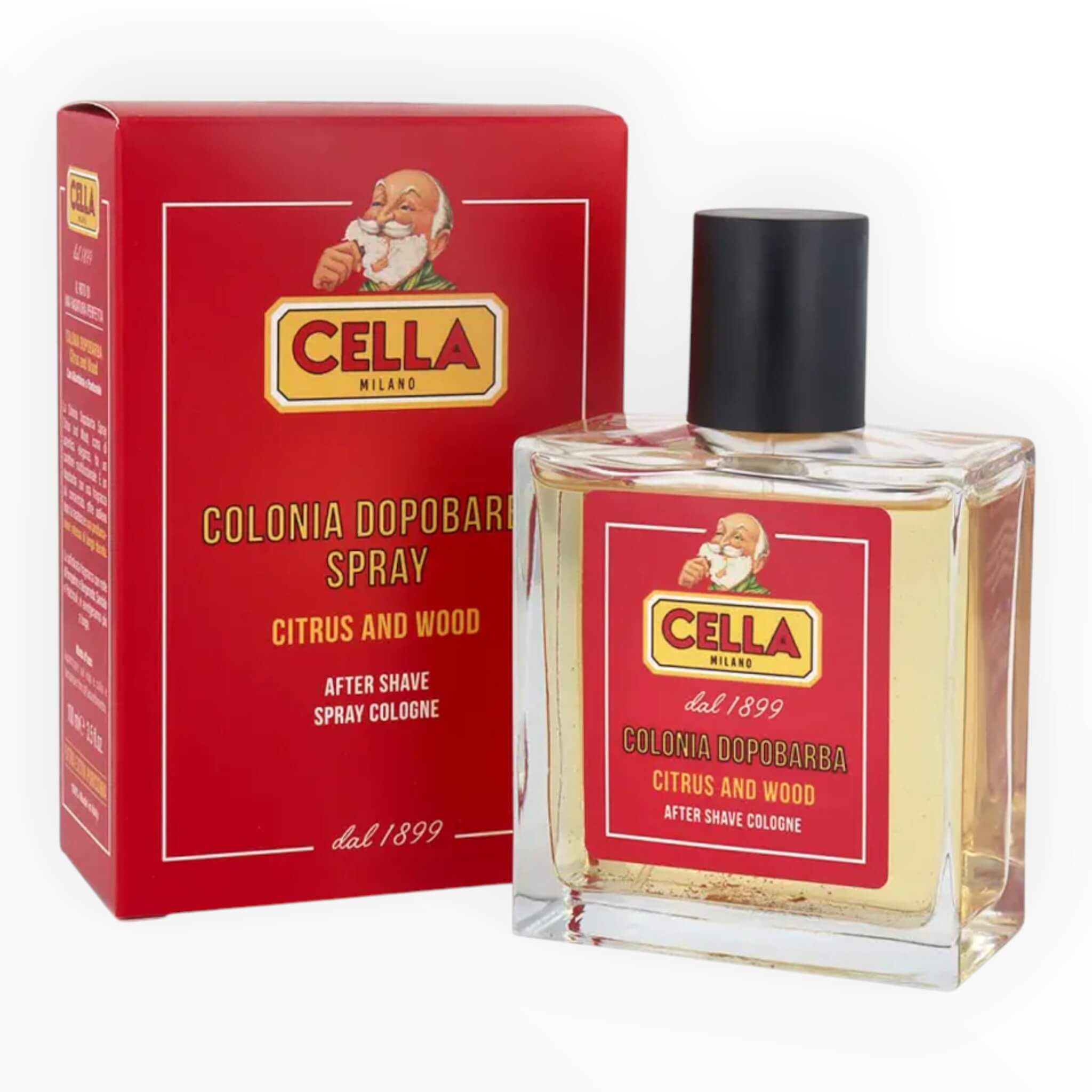 Cella Milano Aftershave Cologne Spray  Citrus   Wood  100 Ml