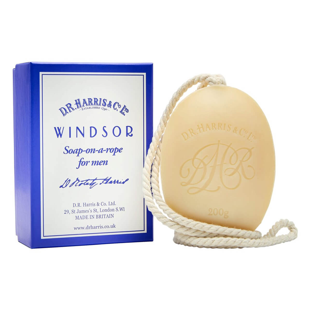 D R Harris Co Ltd Windsor Badesæbe På Snor 200 G