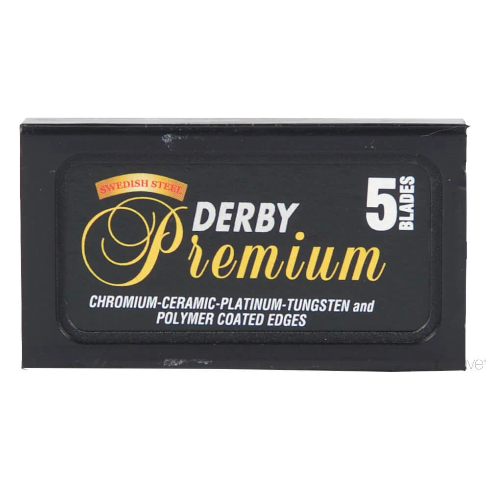 Derby Black Premium De Barberblade  2x5 Stk   10 Stk