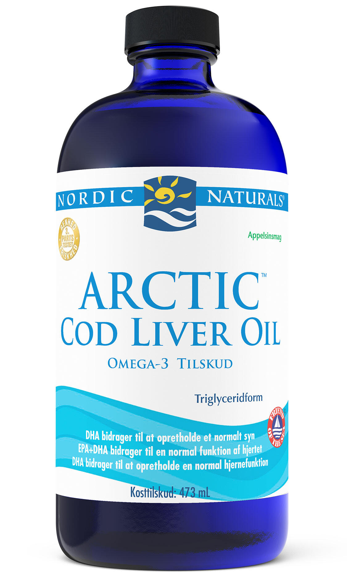 Arctic Cod Liver Oil  Appelsinsmag   473 Ml