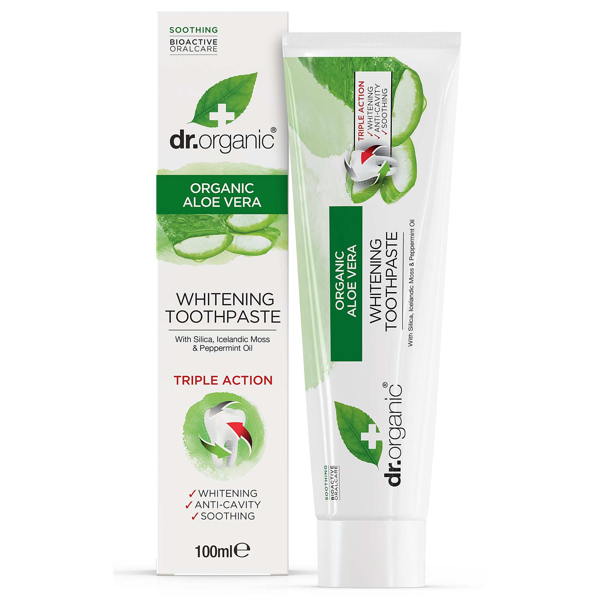 Dr  Organic Tandpasta Aloe Vera   100 Ml