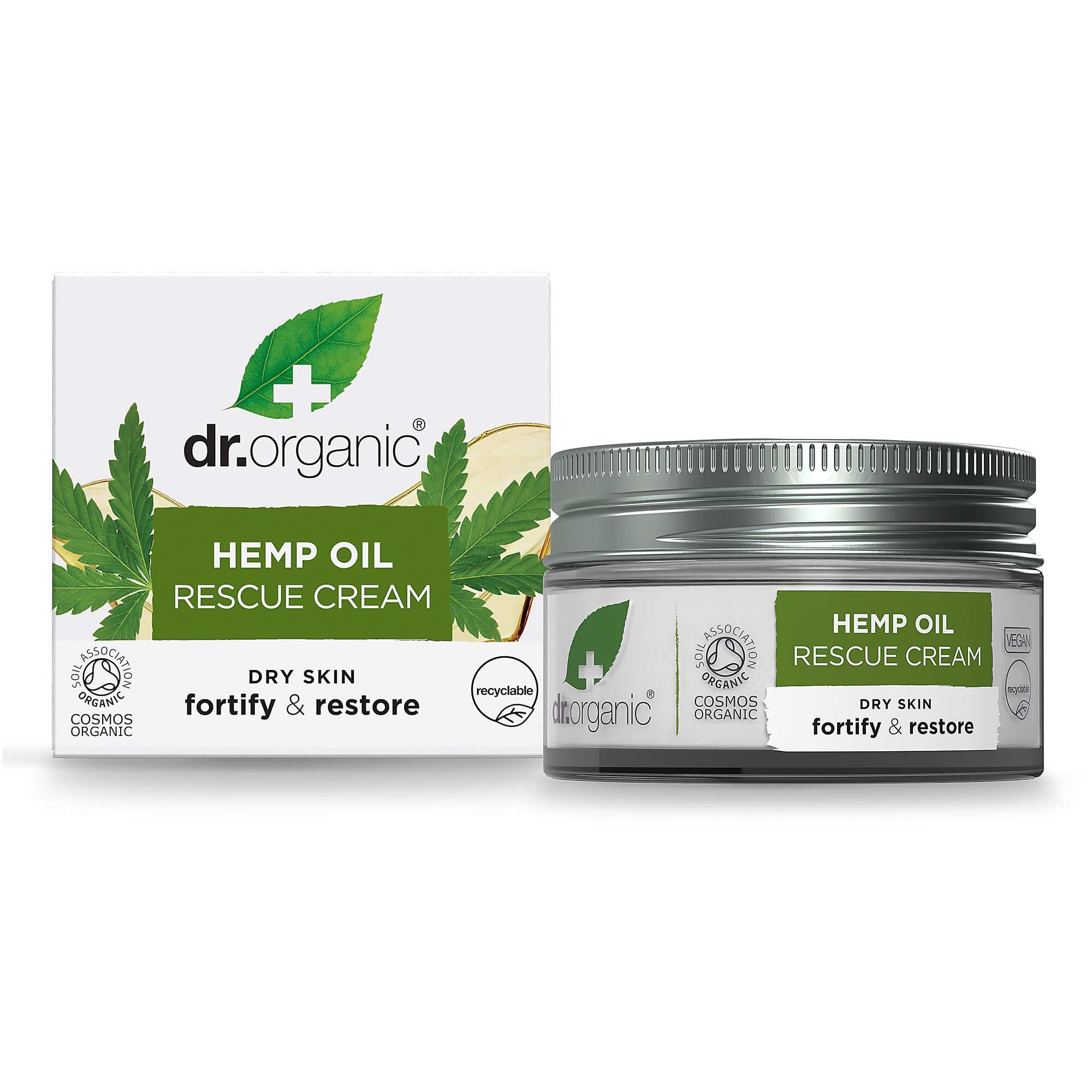 Dr  Organic 24 Hr Rescue Creme Hemp Oil   50 Ml